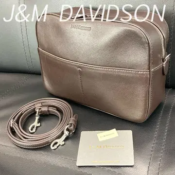 J&M DAVIDSON 브라운 가죽 숄더백