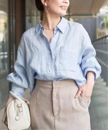 B.C.STOCK 손세탁 가능 / 2way 프렌치 린넨 셔츠