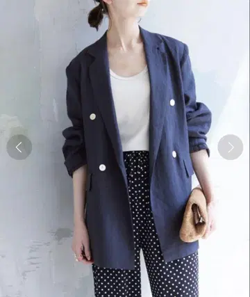 SLOBE IENA 린넨 테일러드 자켓