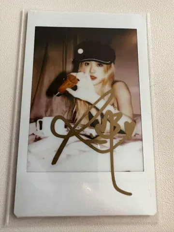 Blackpink 로제 사인회 폴라로이드 트레이딩 카드 월드 투어