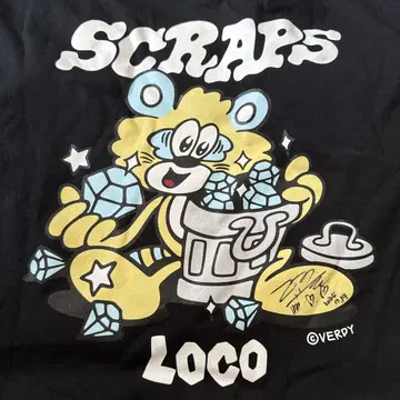2XL 사이즈 VERDY x Loco Scraps Tee "Black"