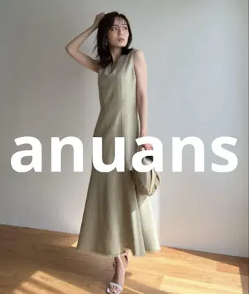 거의 미사용 anuans 슬리브리스 원피스 SMALL 그린