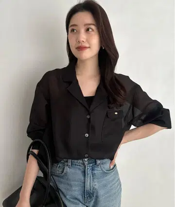 anuans 시어 테일러드 셔츠