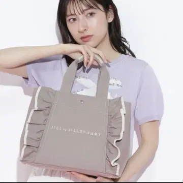JILL by JILL STUART 프릴 토트백 베이지 브라운