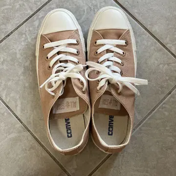 CONVERSE ALL STAR 핑크 베이지 스니커즈 24cm