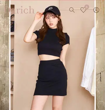 다리치 리브 셋업 블랙
