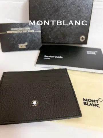 몽블랑 MONTBLANC 카드 케이스 명함 지갑 교통카드 지갑 블랙