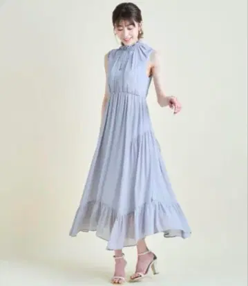 스카이블루 원피스