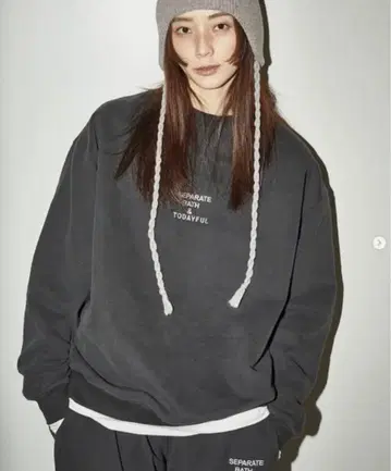 (새상품) TODAYFUL Sweat 세파바스 맨투맨