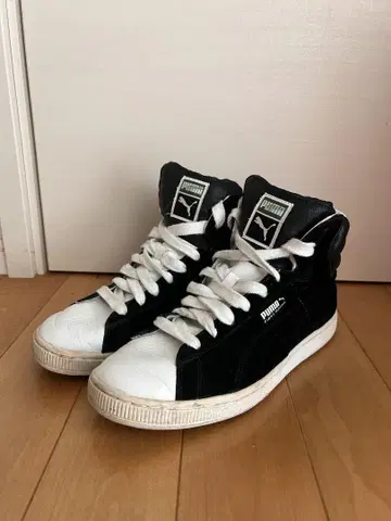 27.0cm 푸마 하이컷 스웨이드 스니커즈