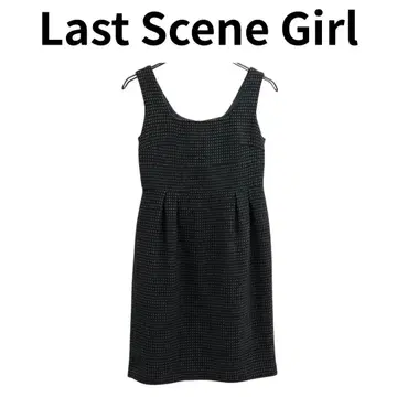 Last Scene Girl 원피스 차콜 그레이 계열 슬리브리스