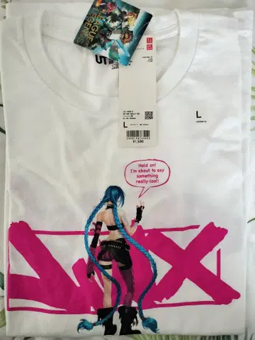 유니클로 캐릭터 티셔츠 L 사이즈 리그 오브 레전드 L 사이즈