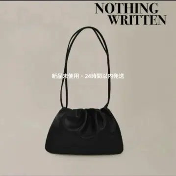 NOTHING WRITTEN 블랙 숄더백