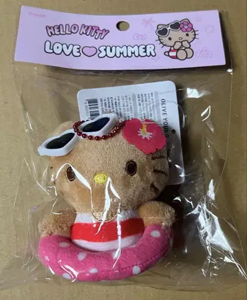 올리브영 오리얀 산리오 콜라보 헬로키티 봉제 인형 키링
