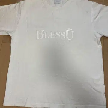 BlessU 화이트 티셔츠