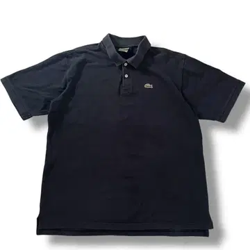 LACOSTE 라코스테 블랙 빅 실루엣 페이드 구제 의류 사이즈 8