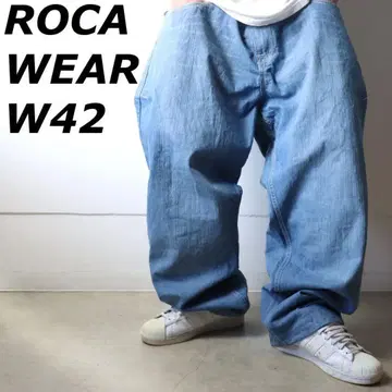 ROCAWEAR 로카웨어 데님 디자인 자수 로고 W42
