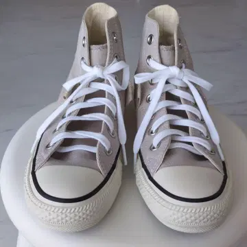 새상품 CONVERSE ALLSTER 코튼 테이프 하이컷 라이트 그레이