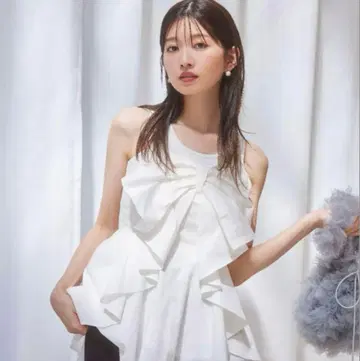 SNIDEL 스나이델 snidel 리본 디테일 블라우스