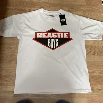 미착용 새상품! BEASTIE BOYS 반팔 티셔츠 남성용 M 화이트