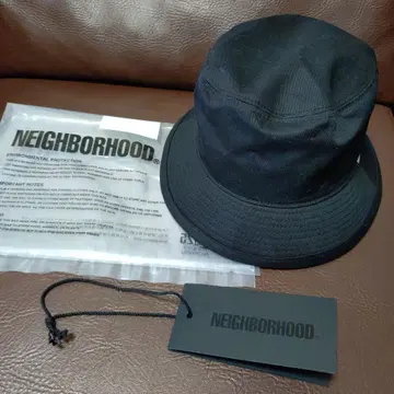 NEIGHBORHOOD 블랙 버킷 햇 L 코튼