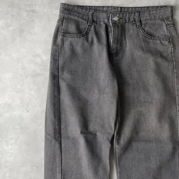 13613 USED 페이드 블랙 데님 청바지