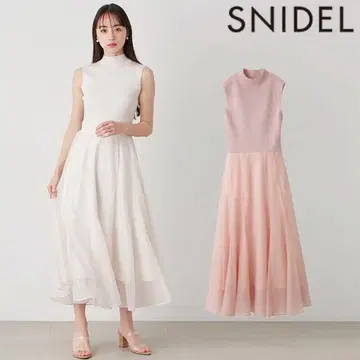 SNIDEL 스나이델 Sustainable 니트 도킹 원피스