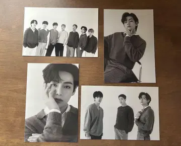 BTS MONOCHROME POP-UP 프린트 사진 4장