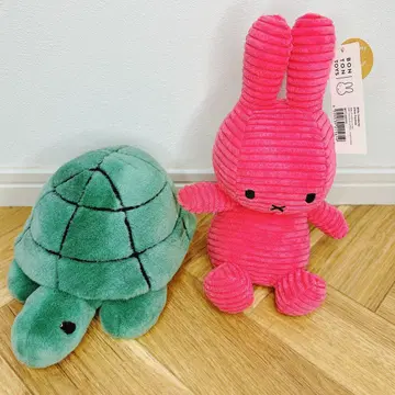 본톤토이즈 코듀로이 핑크 미피 거북이 세트