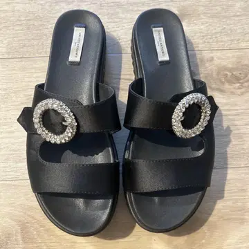 유나이티드 애로우즈 UNITED ARROWS 샌들 24cm 블랙