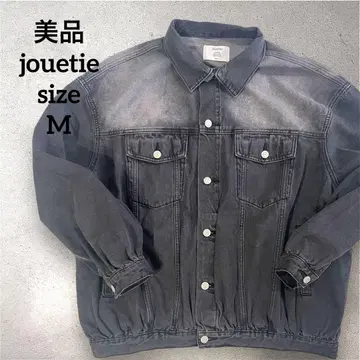 새상품급 jouetie 다크 그레이 데님 자켓 오버 루즈 데님 자켓