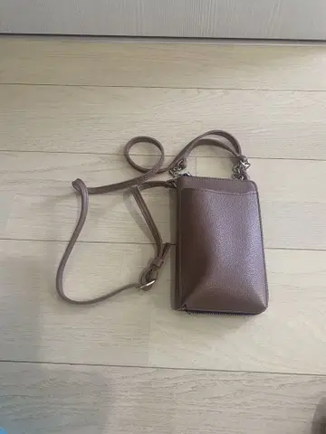 핑크 베이지 스마트폰 숄더백