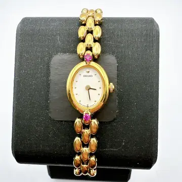 새상품급 작동품 SEIKO 세이코 여성용 손목시계 골드 액세서리 여름