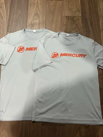 MERCURY 그레이 드라이 티셔츠 2장 세트