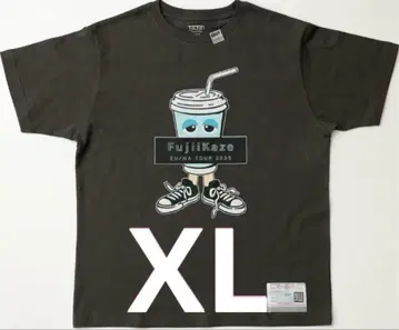 후지이 카제 드링크 티셔츠 차콜 TOUR 2025 XL 최저가