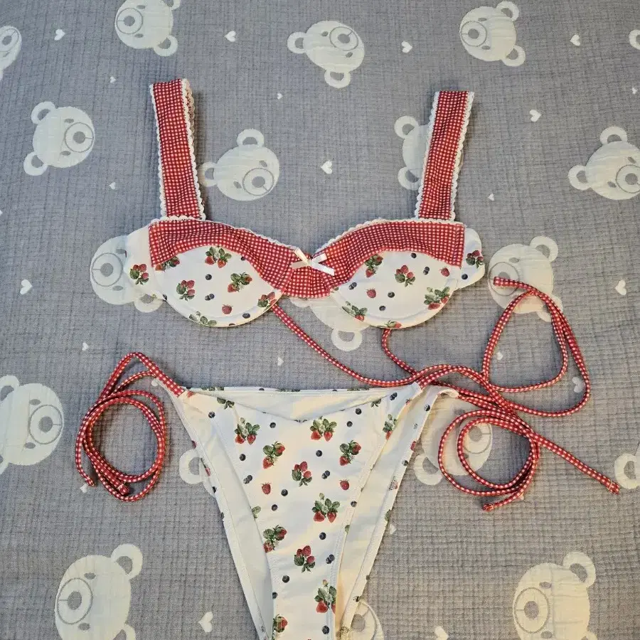 ★GLOWNY★GLOWNY★GLOWNY★ TIE SIDE BIKINI BOTTOM MIX BERRY MUSINSA | GLOWNY TIE SIDE BIKINI BOTTOM (MIX BERRY)