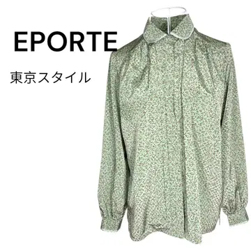 EPORTE 레포르테 올 패턴 프린트 긴팔 블라우스 셔츠 도쿄 스타일