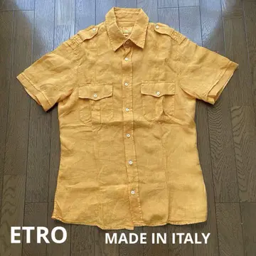 ETRO 에트로 이탈리아제 린넨 소재 밀리터리 셔츠