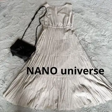 나노 유니버스 원피스 플리츠 플레어 원피스