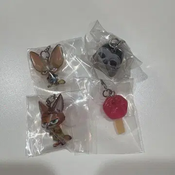 주토피아 메지루시 액세서리 가챠 4종 세트