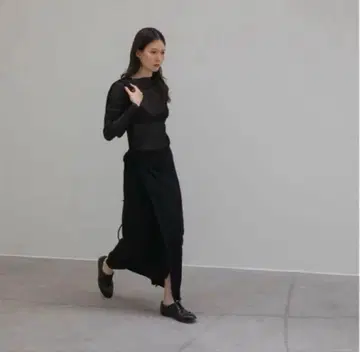 ohotoro Ribbed Wrapping Skirt 스커트