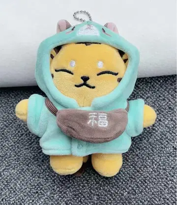 고양이 캐릭터 키링 후드 부착