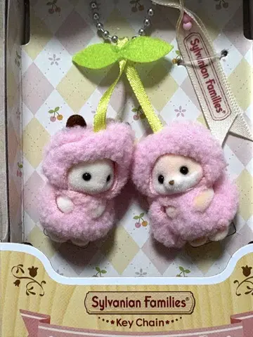 실바니안 패밀리 쇼콜라 토끼 & 페넥 체리 키체인
