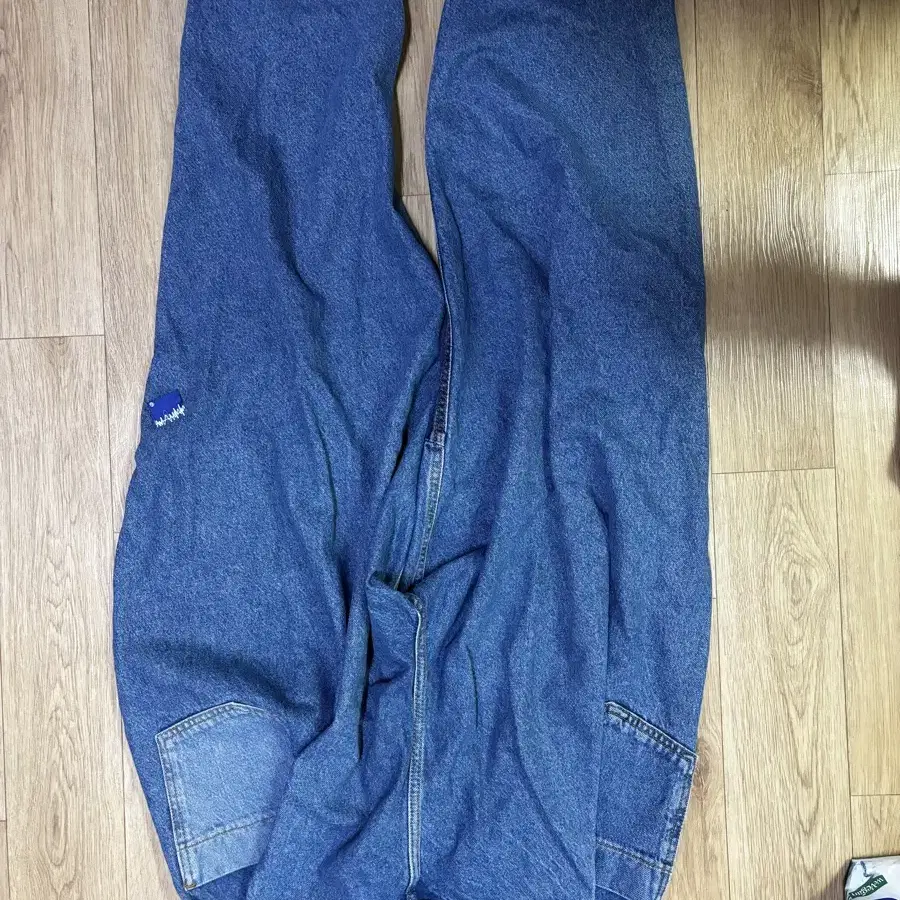 Zara x Ader Error Barrel Leg jin Blue on Bunjang Global Site.