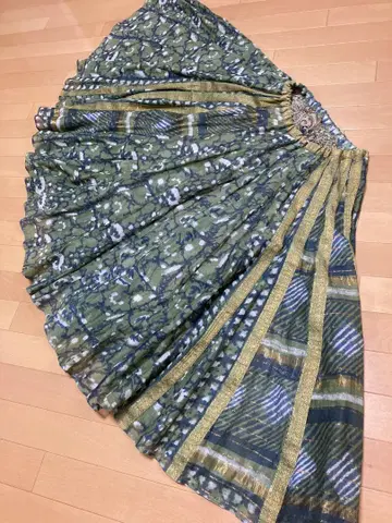 kannotextile 칸노 텍스타일 40장 하기 롱 플레어 스커트