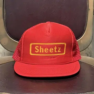 데드스탁 메쉬 캡 Sheetz 레드 기업 트래커 빨간색