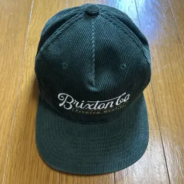 Brixton 다크 그린 코듀로이 캡