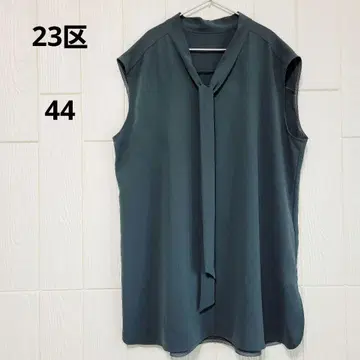 23구 세탁 가능한 파우더리 조젯 보타이 블라우스 고급 A103