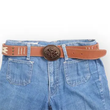 vintage pinkhouse 핑크하우스 오버 버클 벨트 천연 가죽