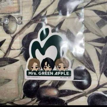 Mrs.GREENAPPLE 제일복권 모음 로고 스티커 1장